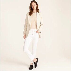 J. Crew 10" vintage slim straight jeans L4729 White 30